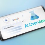 Is Legal SEO Dead in 2025? | Showing Google AI Overviews webpage on smartphone.