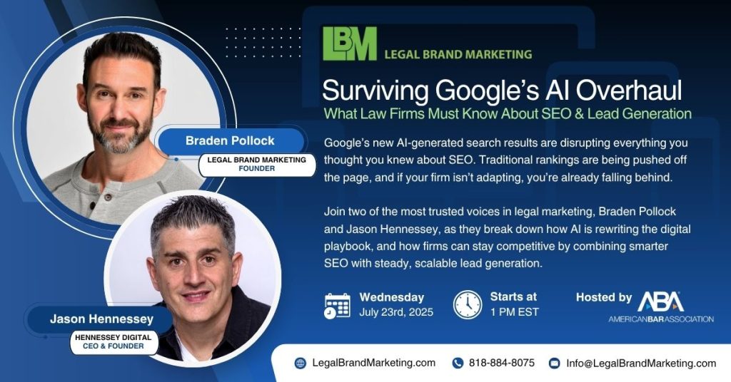 Surviving Google’s AI Overhaul — What Law Firms Must Know About SEO & Lead Generation